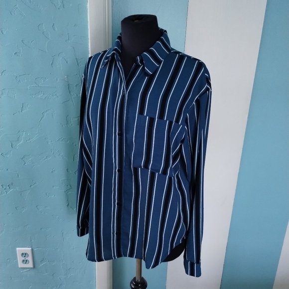 Wild Fable Striped Blouse - Picture 5 of 12